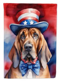 Bloodhound Patriotic American Garden Flag Mailbox Flag Decorative Yard Flag Banner Outside Patio Artwork Yard Flower Beds, Garden Size, Multicolo