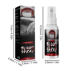 Jueyu Plasma Spray Plasma Fake Blood Vampire Zombie Artificial Blood Decoration Movie Makeup Props Plasma (Option: 1Pc)